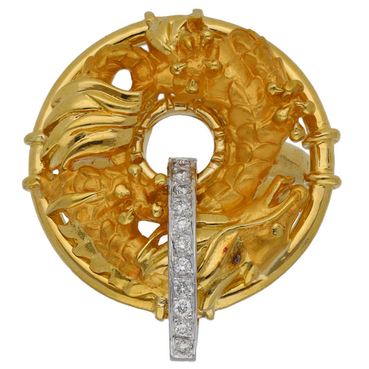 18ct Gold 0.11ct Diamond Alternative Ring Size M