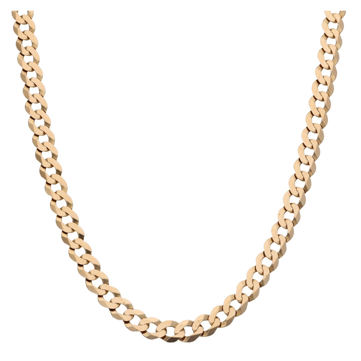 9ct Gold Curb Chain 18"