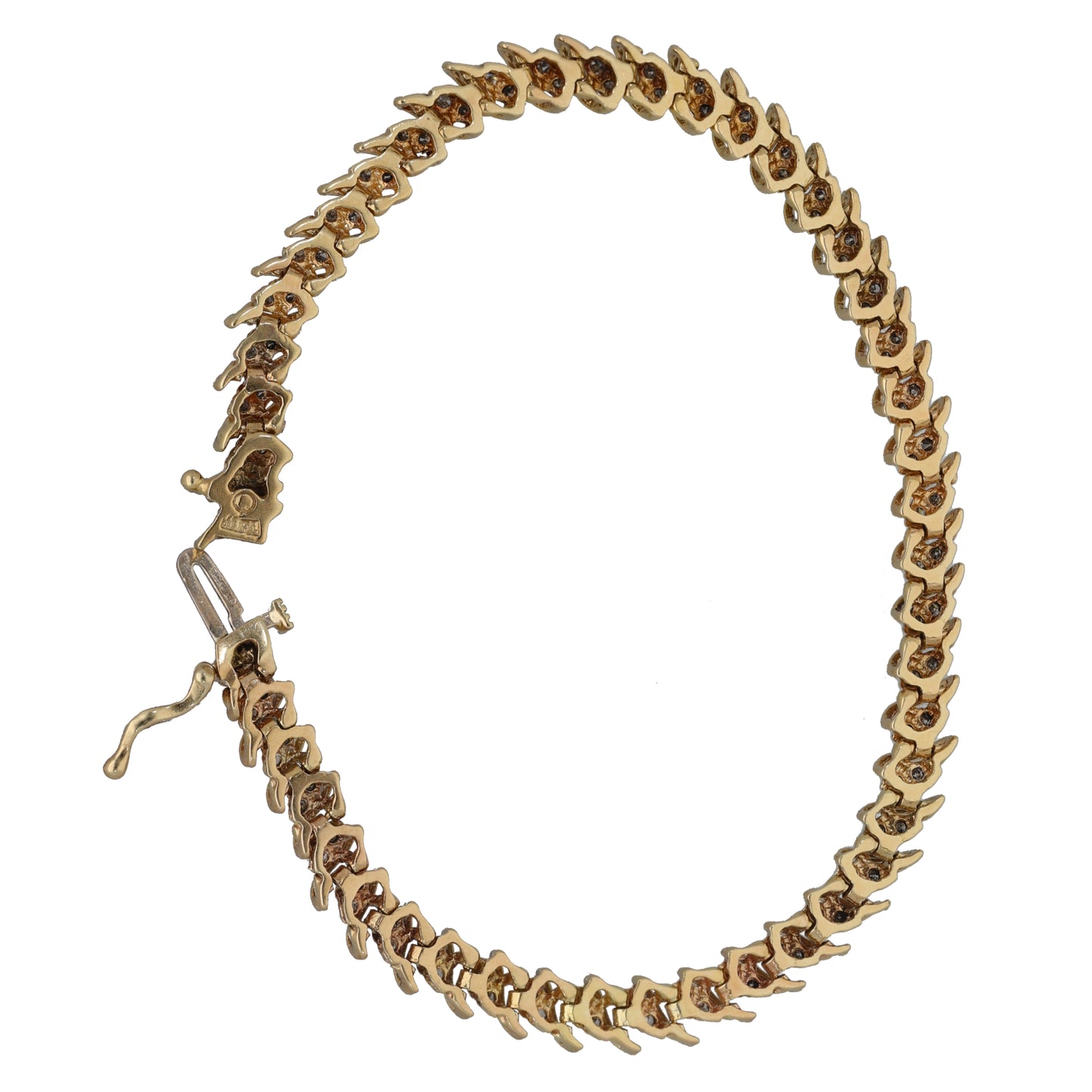 9ct Gold 0.94ct Diamond Line/Tennis Bracelet