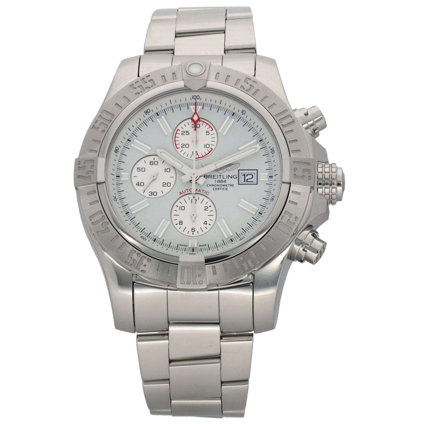 Breitling Super Avenger II A13371 48mm Stainless Steel Watch