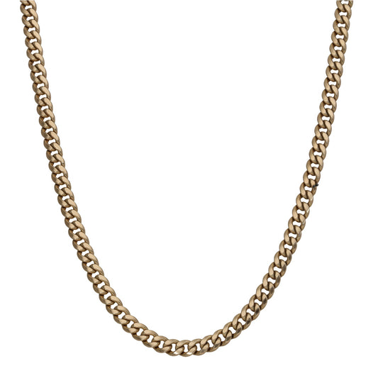 9ct Gold Curb Chain 22"