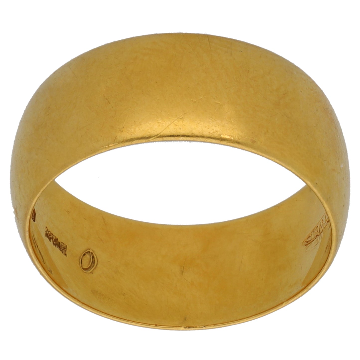 22ct Gold Plain Wedding Ring Size N