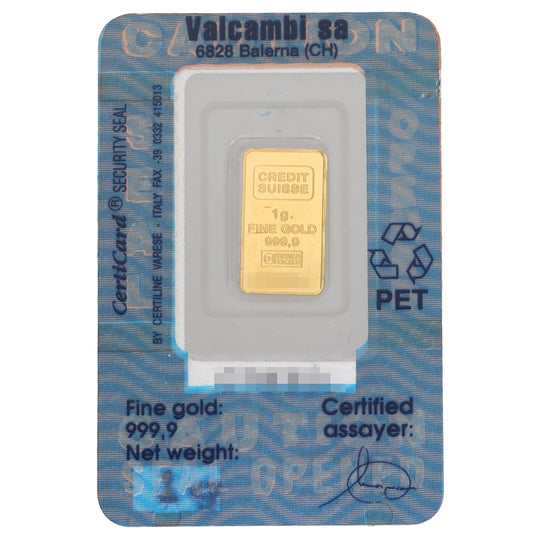 24ct 1g Gold Bar