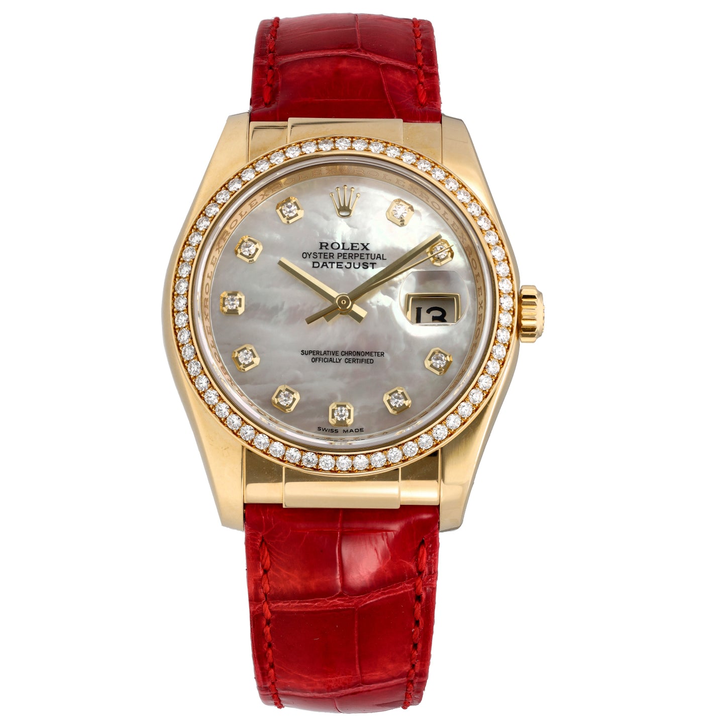 Rolex Datejust 116188 36mm Gold Watch