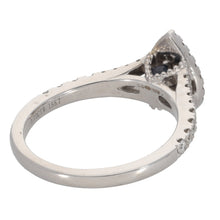 Load image into Gallery viewer, 18ct White Gold Vera Wang 0.70ct Diamond &amp; Sapphire Cluster Ring Size P
