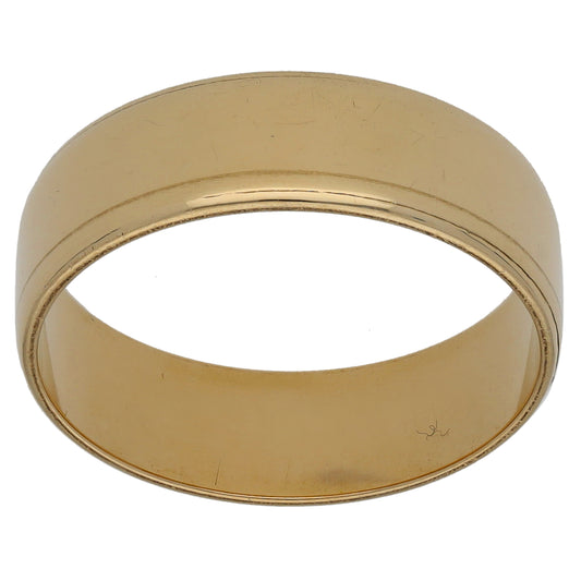 9ct Gold Plain Wedding Ring Size N