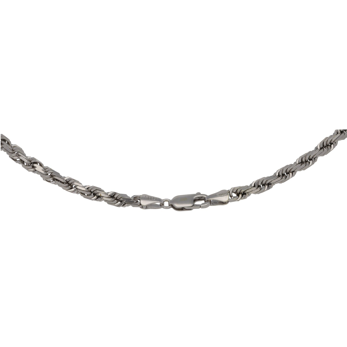9ct White Gold Rope Chain 24"