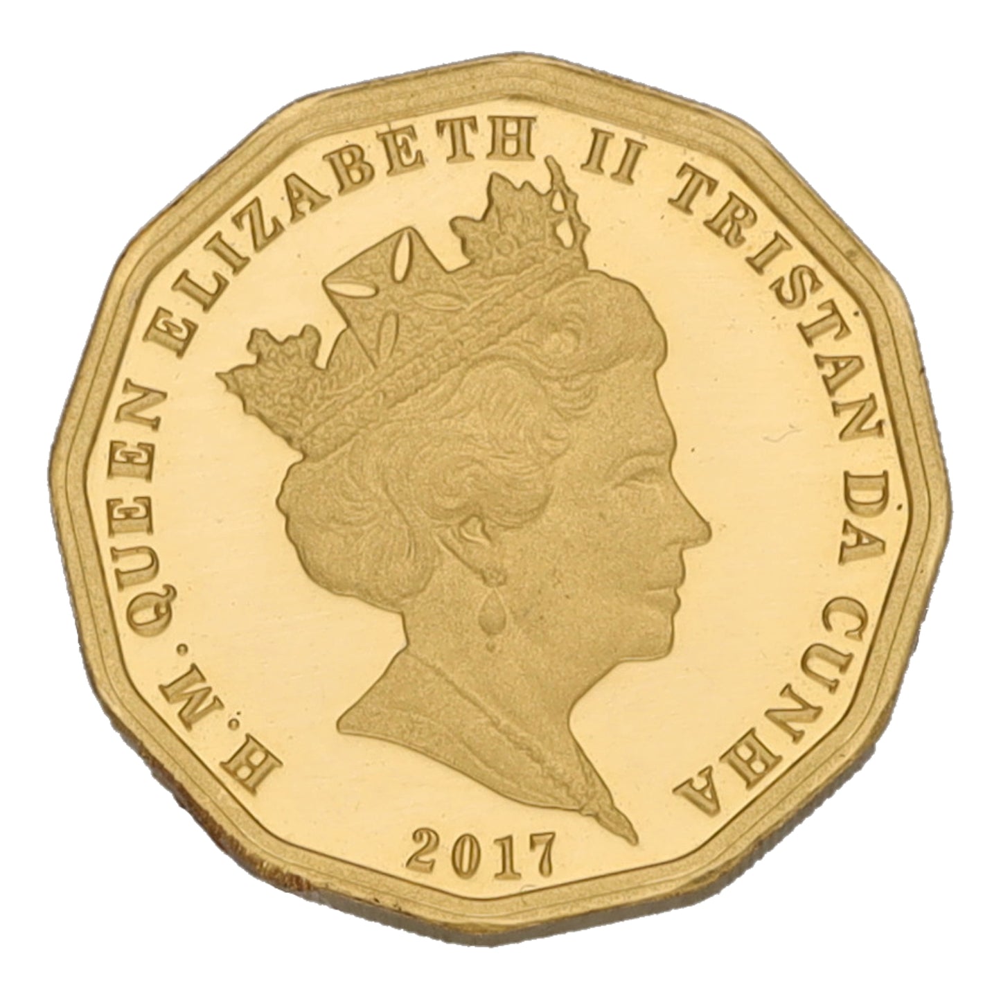 22ct Gold Queen Elizabeth II Quarter Sovereign Coin 2017