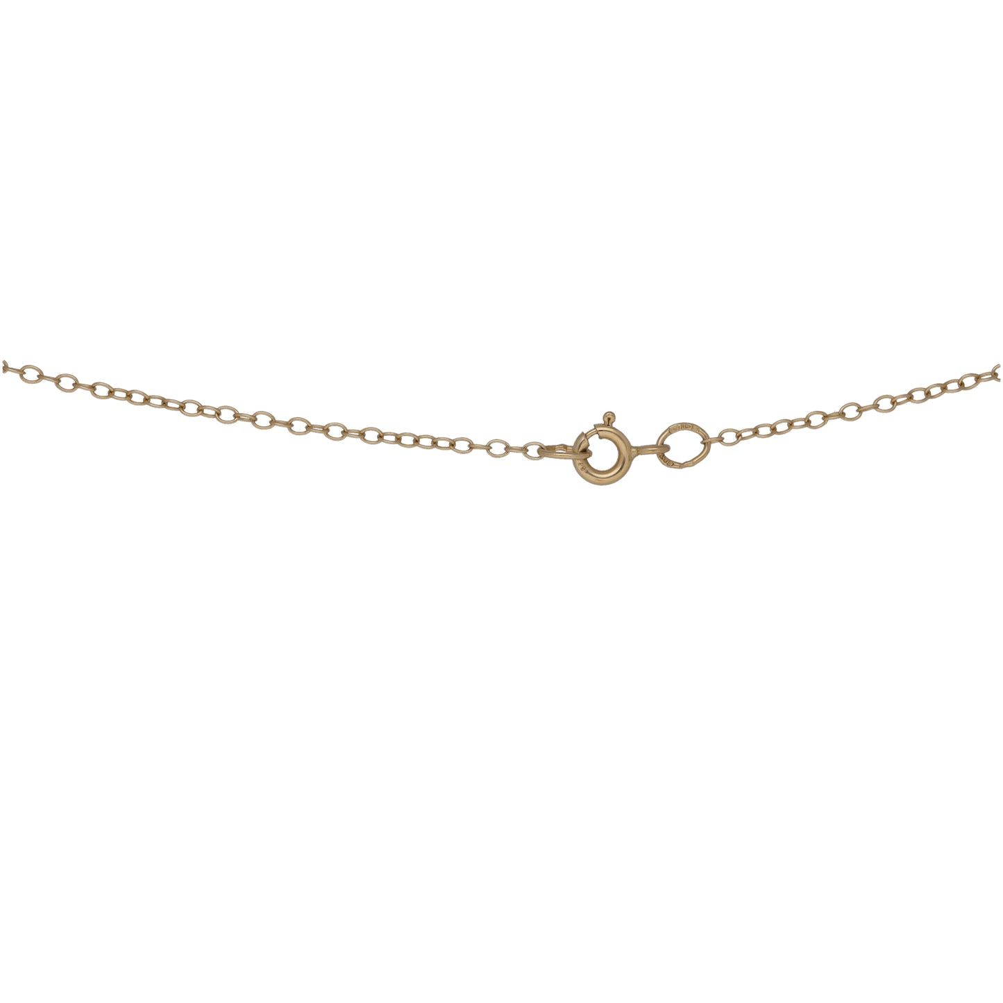 Gold-tone chain necklace with lobster clasp and link details