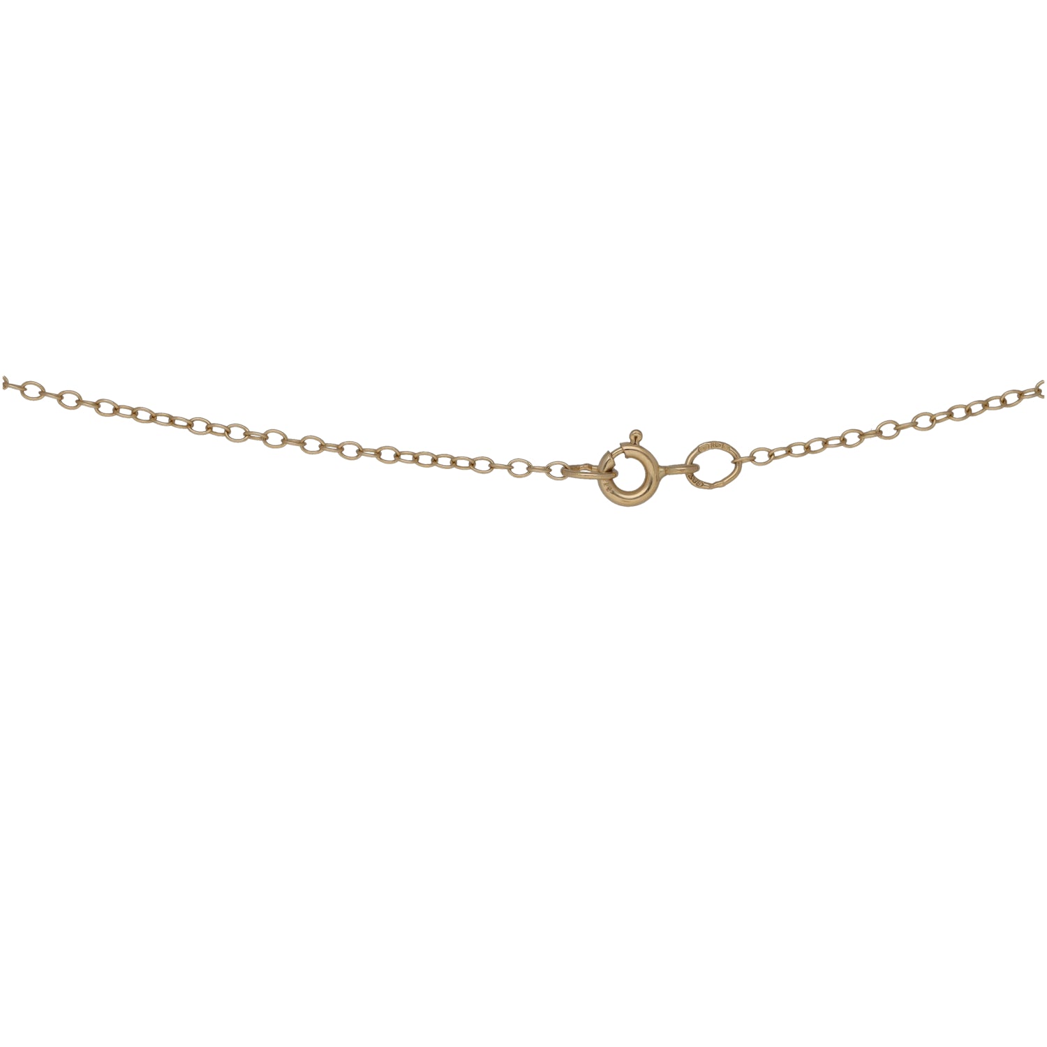 Gold-tone chain necklace with lobster clasp and link details