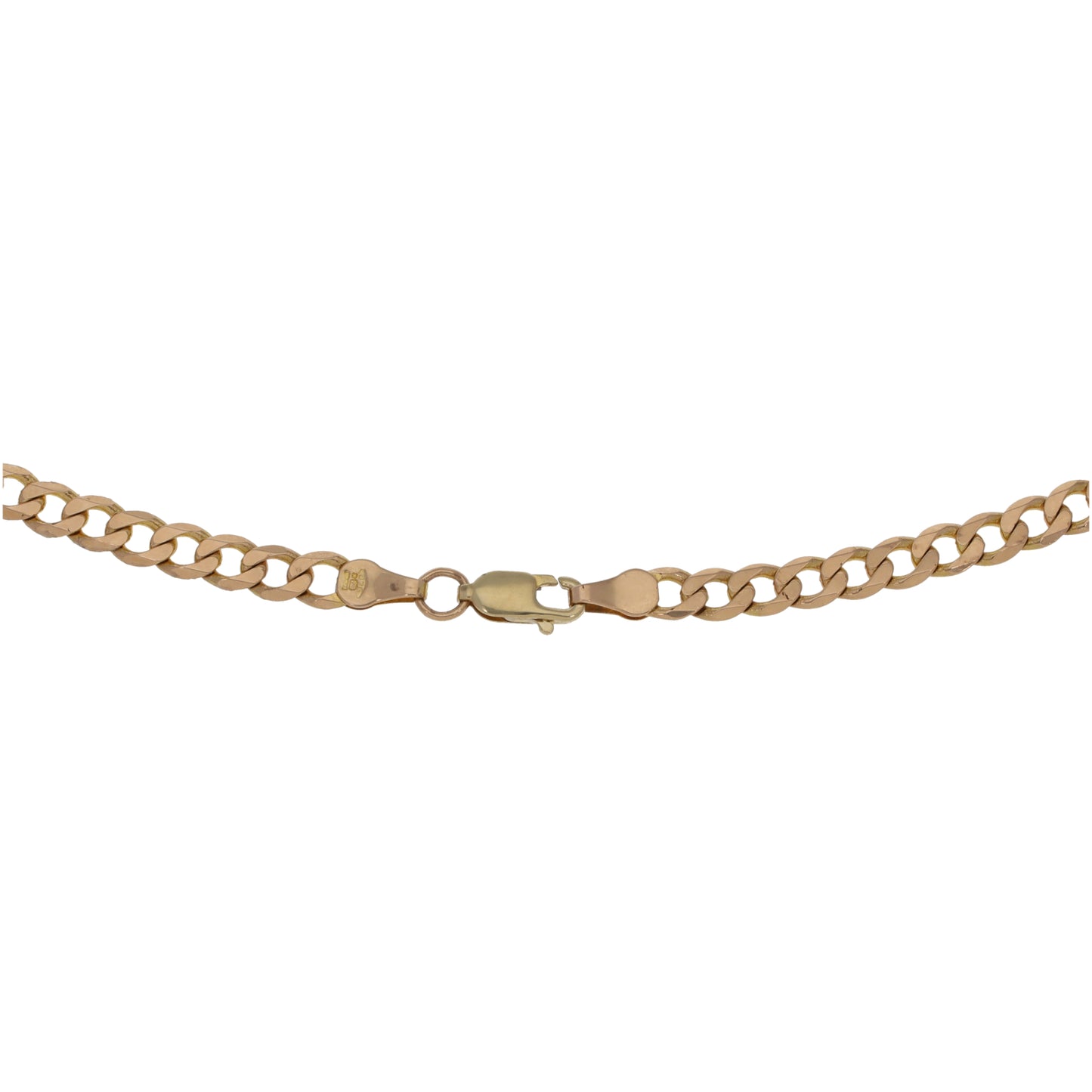 9ct Gold Curb Chain 18"