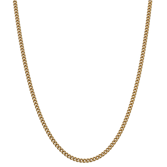 9ct Gold Curb Chain 24"