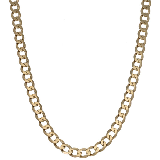 9ct Gold Curb Chain 20"