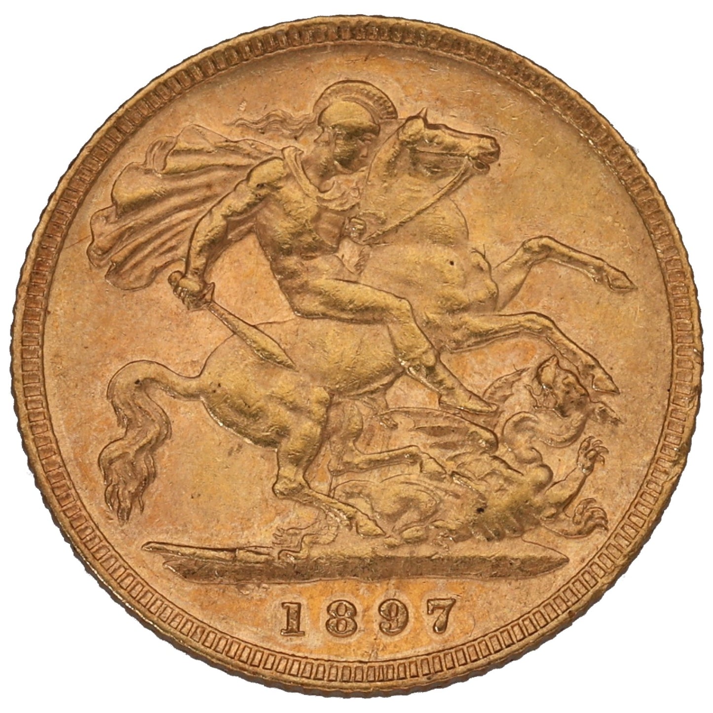 22ct Gold Queen Victoria Half Sovereign Coin 1897