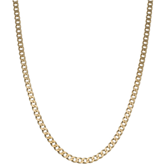 9ct Gold Curb Chain 18"