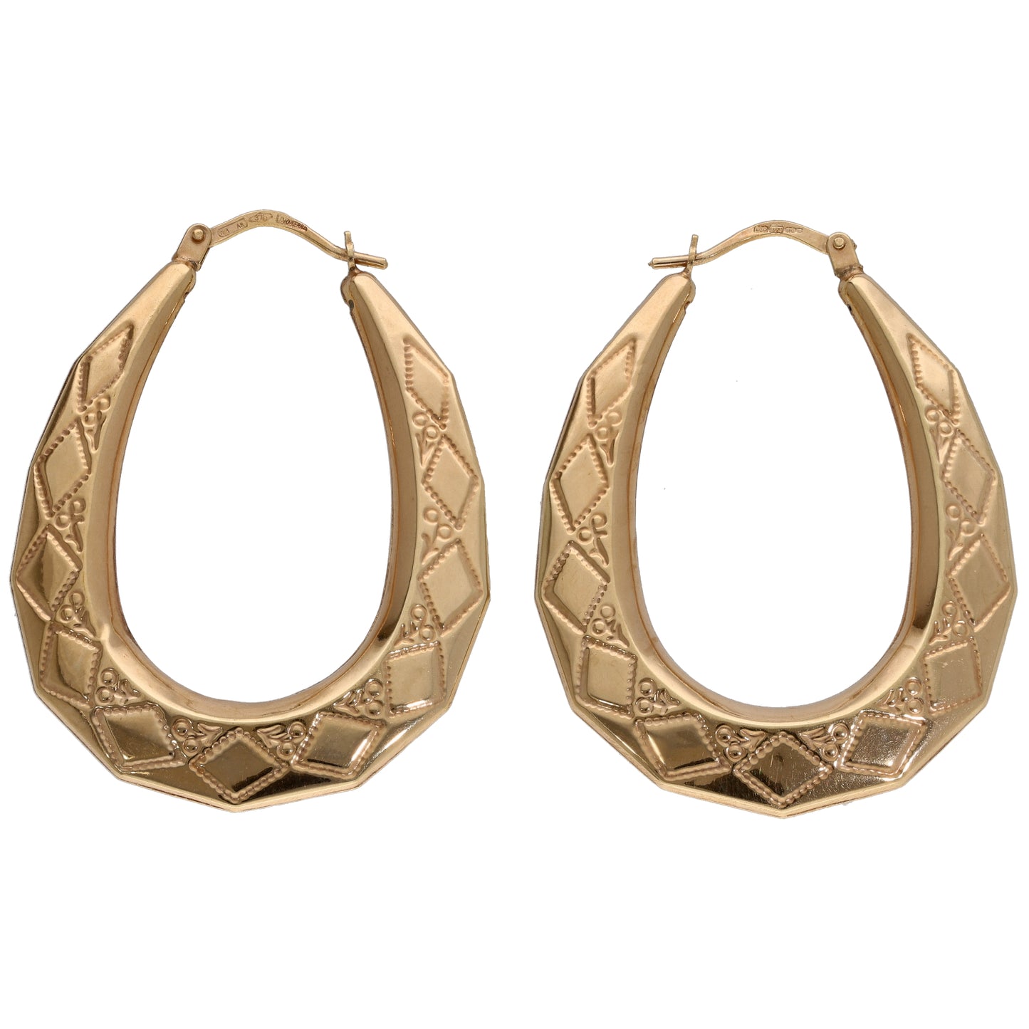 9ct Gold Creole Earrings