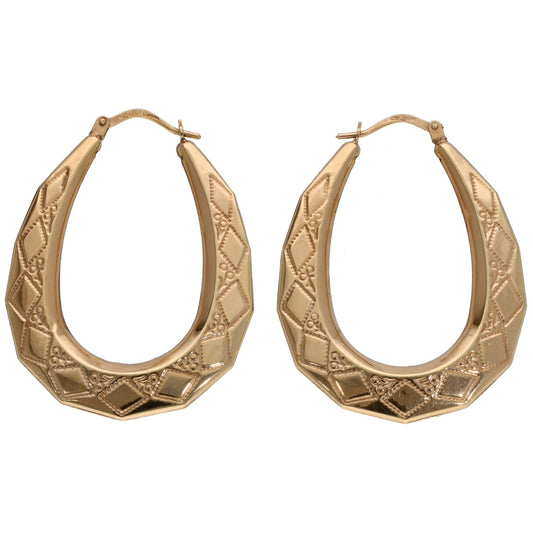 9ct Gold Creole Earrings