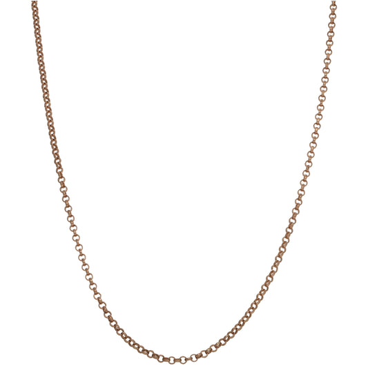 9ct Rose Gold Belcher Chain 24"