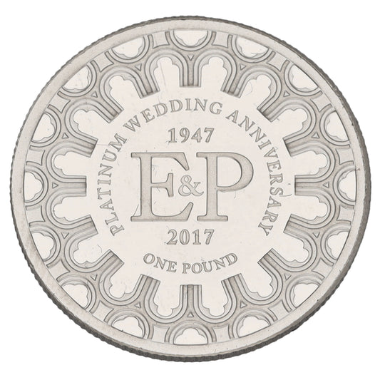 Platinum Wedding Anniversary One Pound Coin 2017