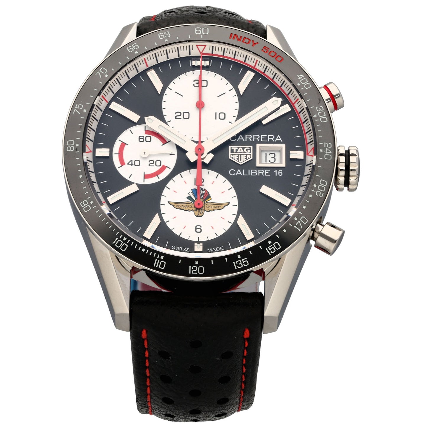 Tag Heuer Carrera Indy 500 CV201AS 41mm Stainless Steel Watch