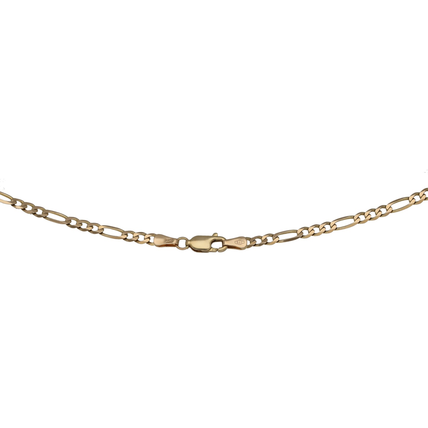9ct Gold Figaro Chain 18"