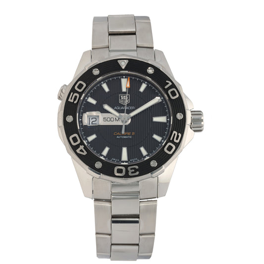Tag Heuer Aquaracer Calibre 5 WAJ2114 43mm Stainless Steel Watch