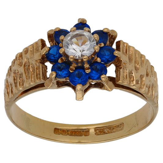 9ct Gold Imitation Dress/Cocktail Ring Size O