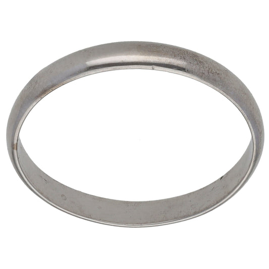 18ct White Gold Plain Wedding Ring Size T