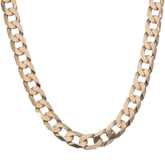 9ct Gold Curb Chain 24"