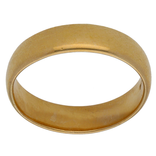 9ct Gold Plain Wedding Ring Size V