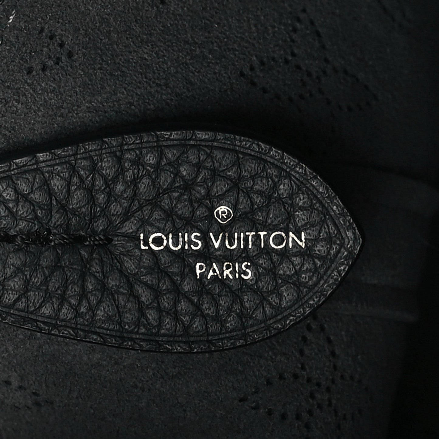 Louis Vuitton Blossom MM Mahina Leather Bag - Black