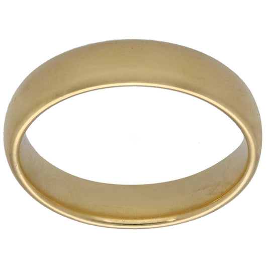 18ct Gold Plain Wedding Ring Size U