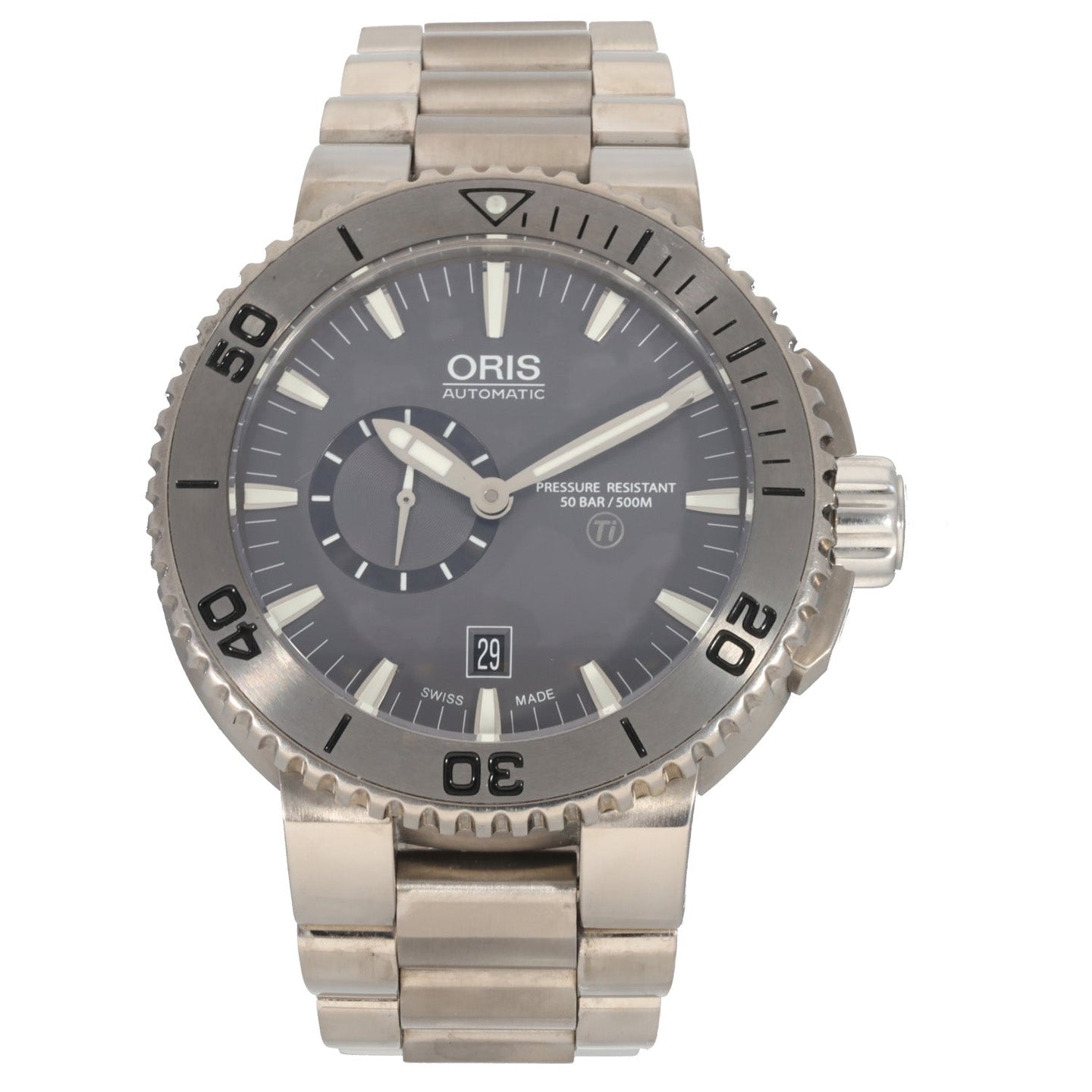 Oris Aquis 7664 46mm Titanium Watch