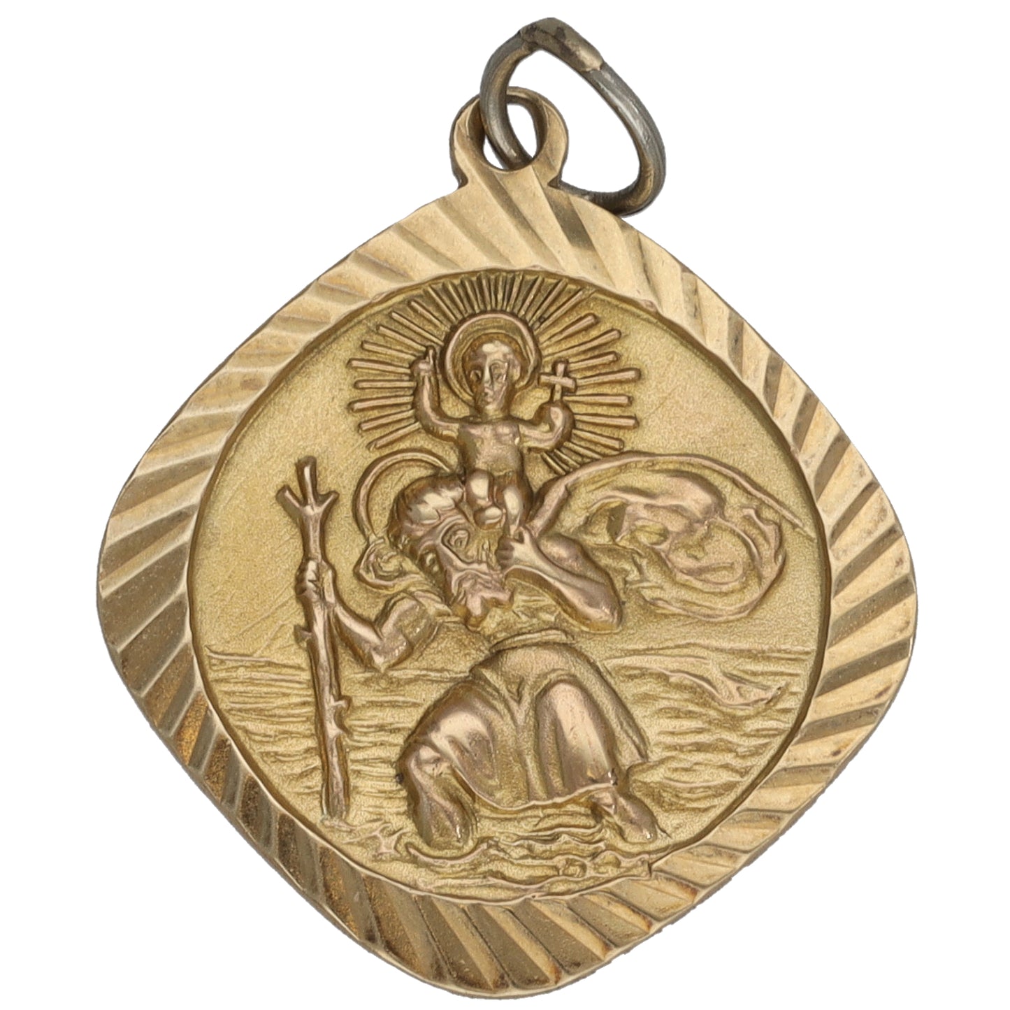 9ct Gold St Christopher Pendant