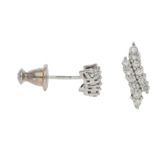 9ct White Gold 0.48ct Diamond Stud Earrings