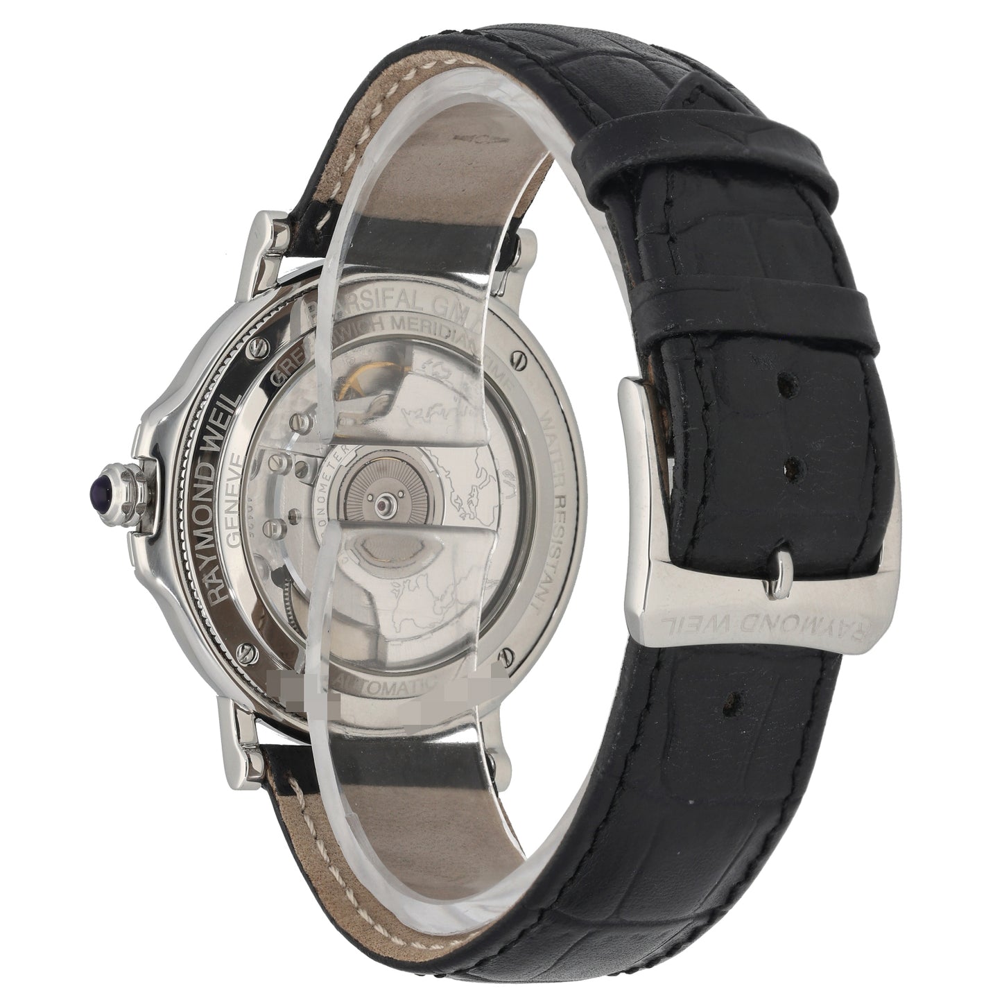Raymond Weil Parsifal GMT 2992 38mm Stainless Steel Watch