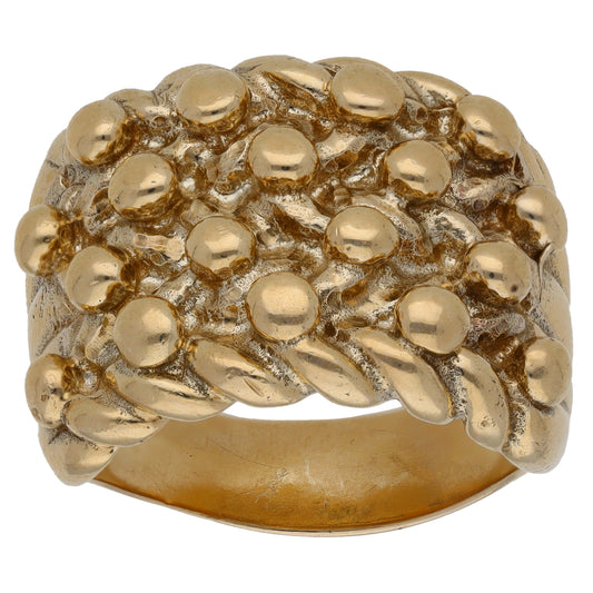 9ct Gold Keeper Ring Size V