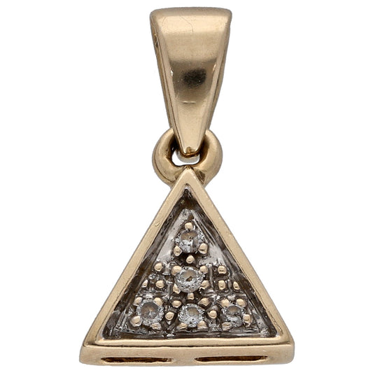 9ct Gold 0.05ct Diamond Alternative Pendant
