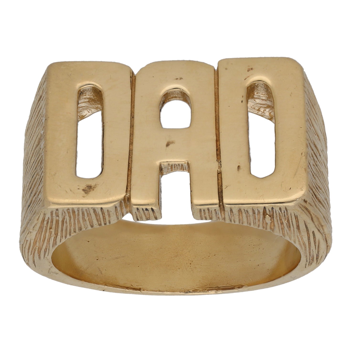 9ct Gold Dad Ring Size Y