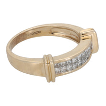Load image into Gallery viewer, 9ct Gold 1.00ct Diamond Half Eternity Ring Size N
