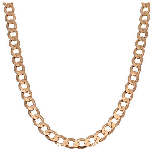 9ct Gold Curb Chain 24"