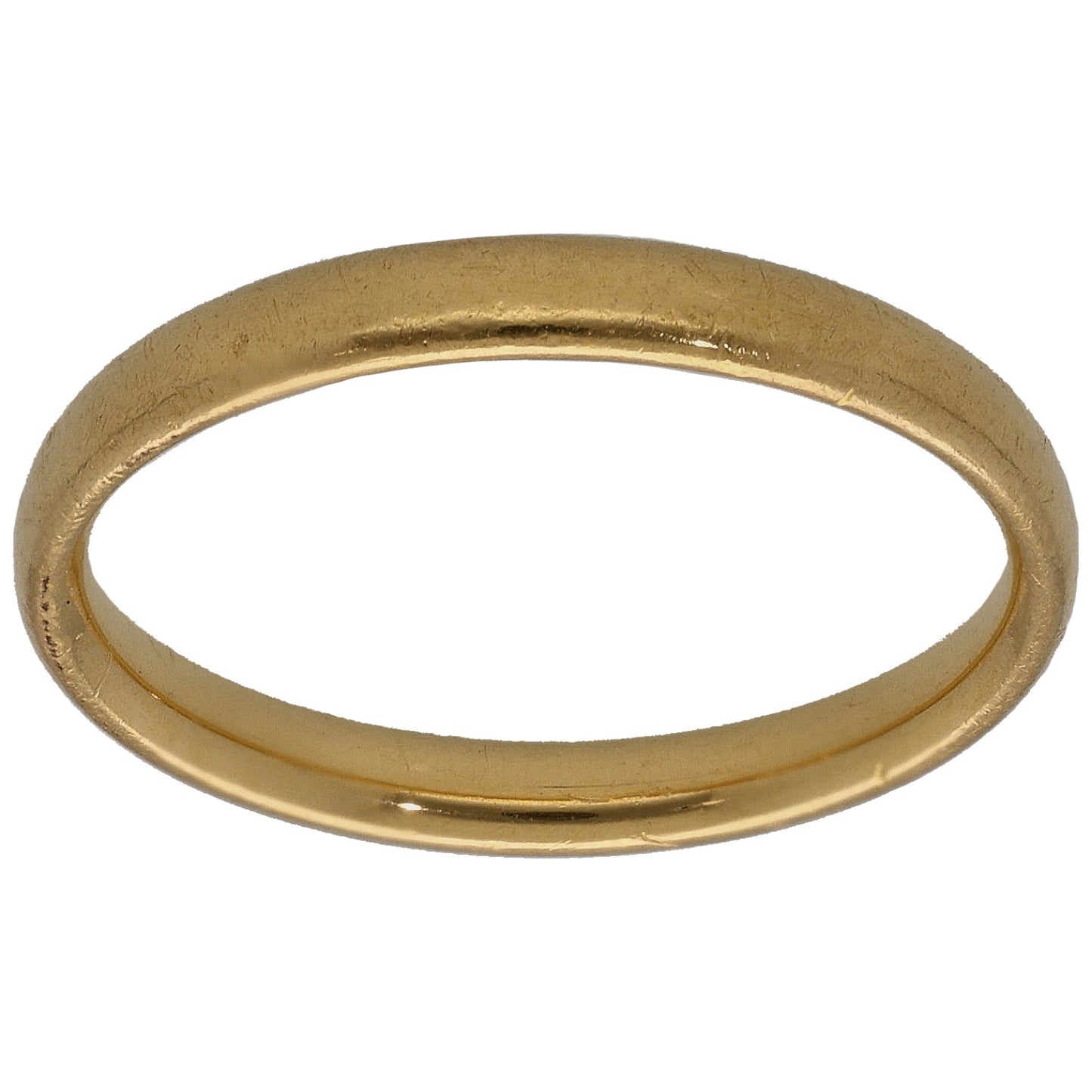 22ct Gold Plain Wedding Ring Size L