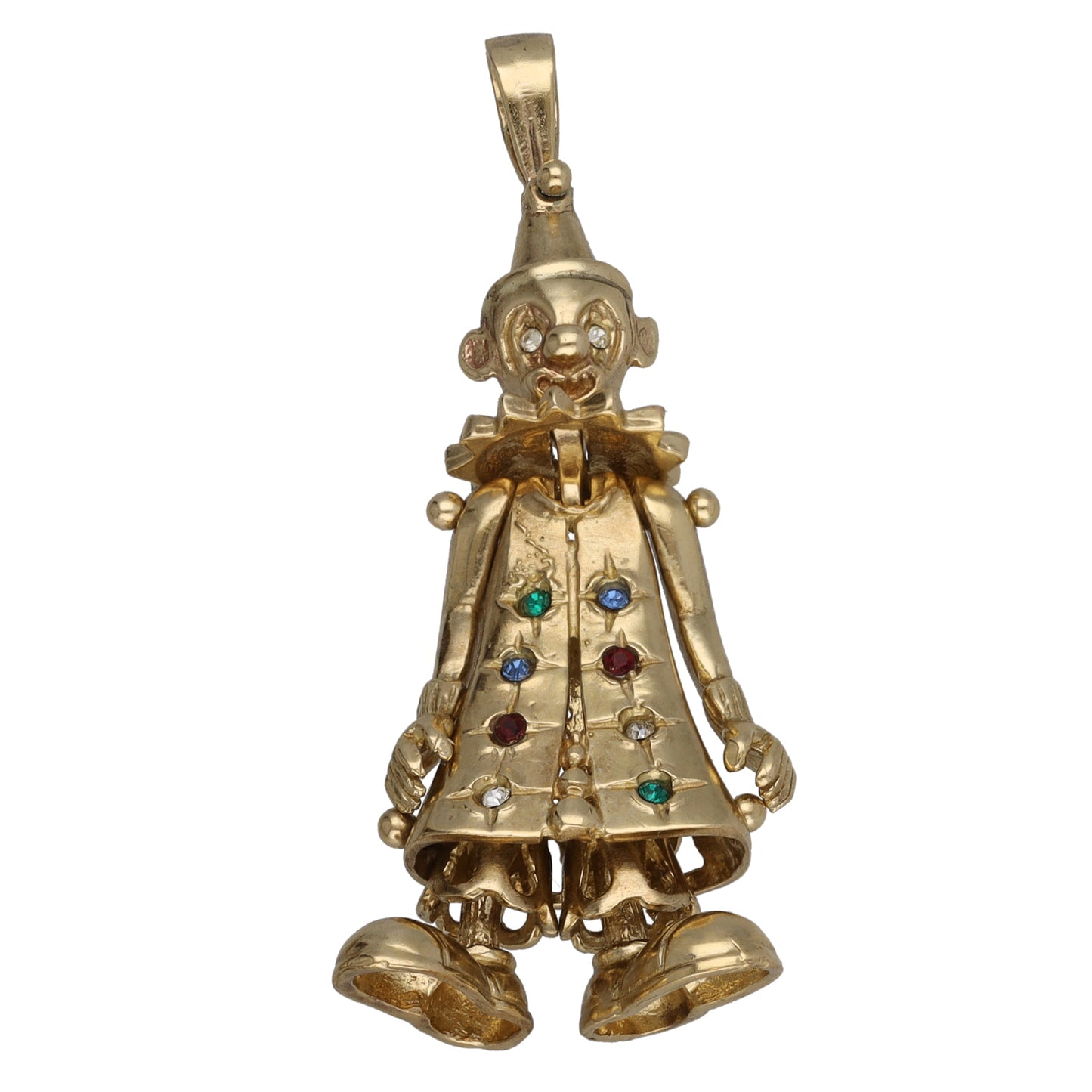 9ct Gold Imitation Clown Pendant