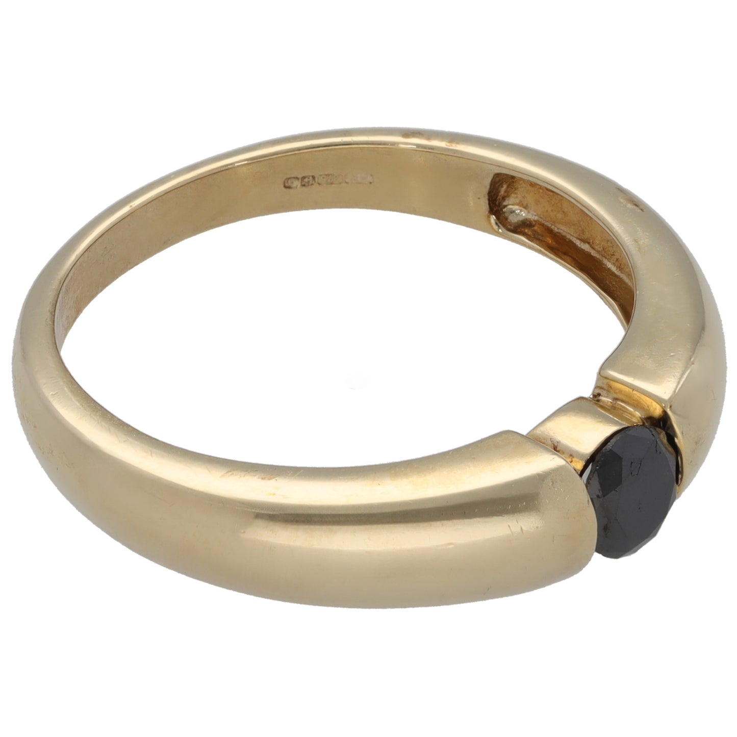 9ct Gold 0.33ct Diamond Solitaire Ring Size T