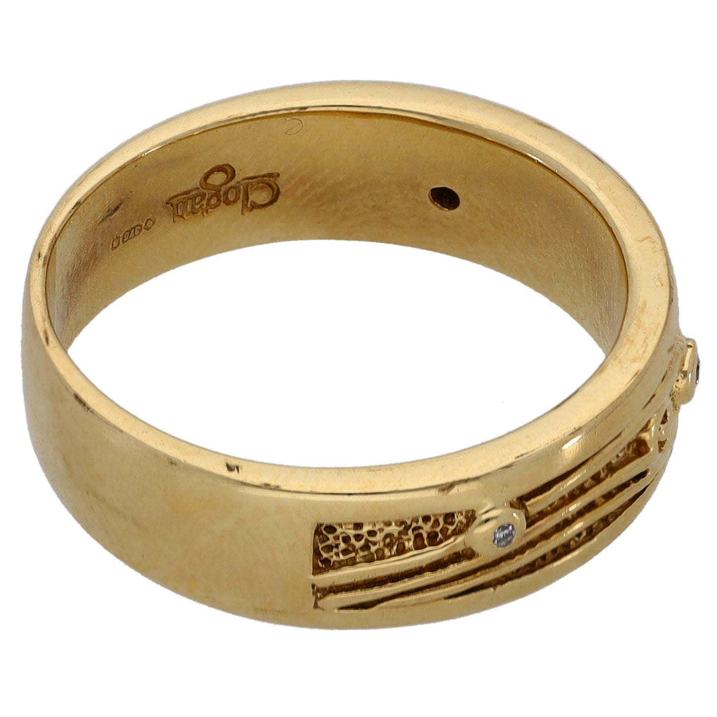 9ct Gold Clogau 0.03ct Diamond Alternative Ring