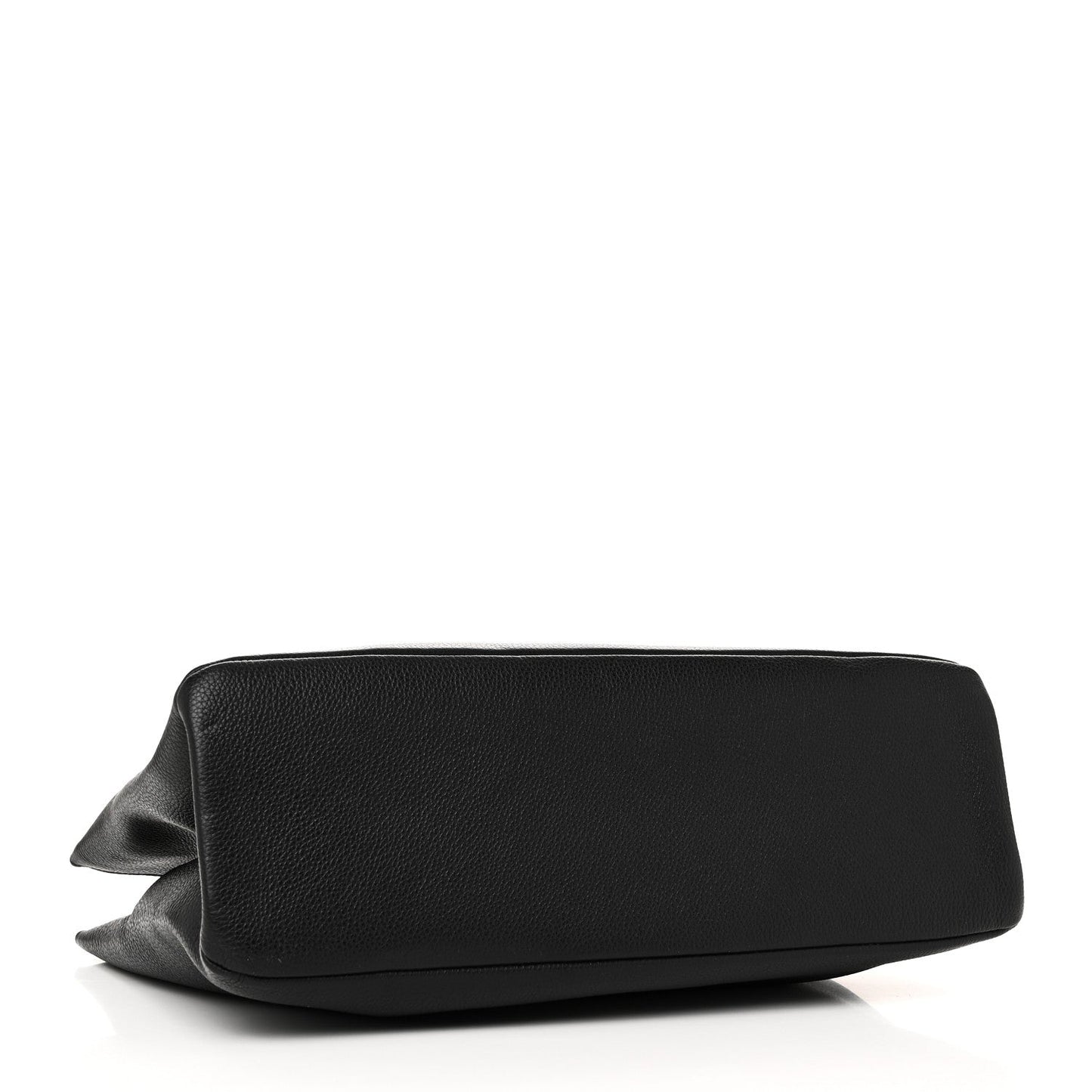 Versace Virtus V Grained Calfskin Leather Bag - Black