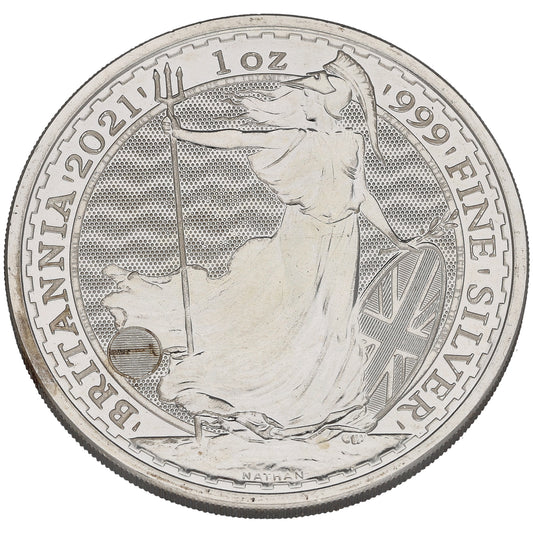 Fine Silver Queen Elizabeth II 1 OZ Britannia Coin 2021