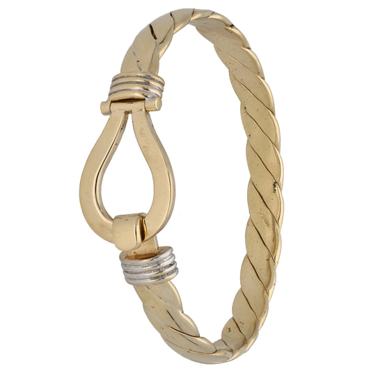 9ct Gold Hinged/Clasp Bangle