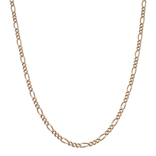 9ct Gold Figaro Chain 18"