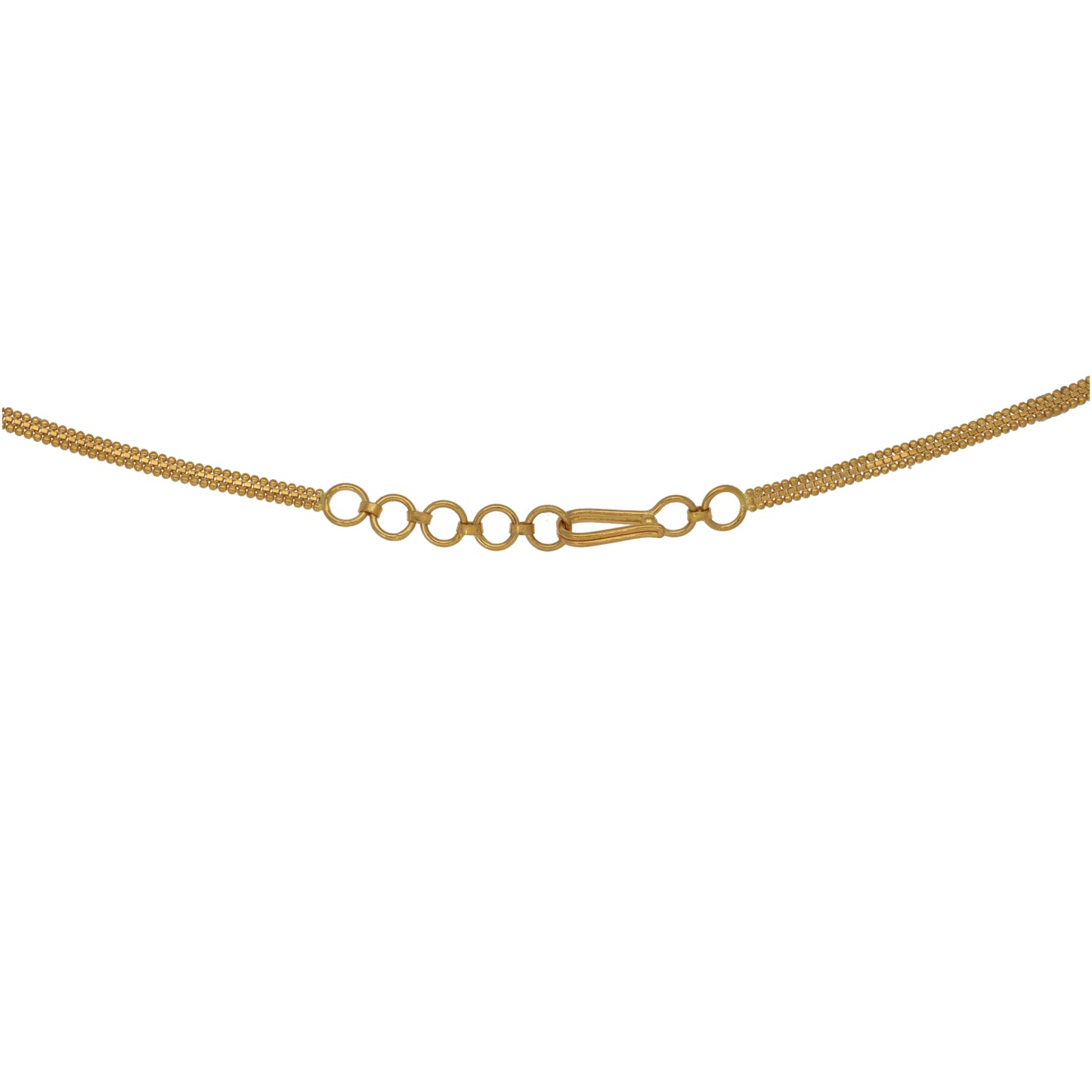 New 22ct Gold Ornate Floral Filigree Necklace 16"